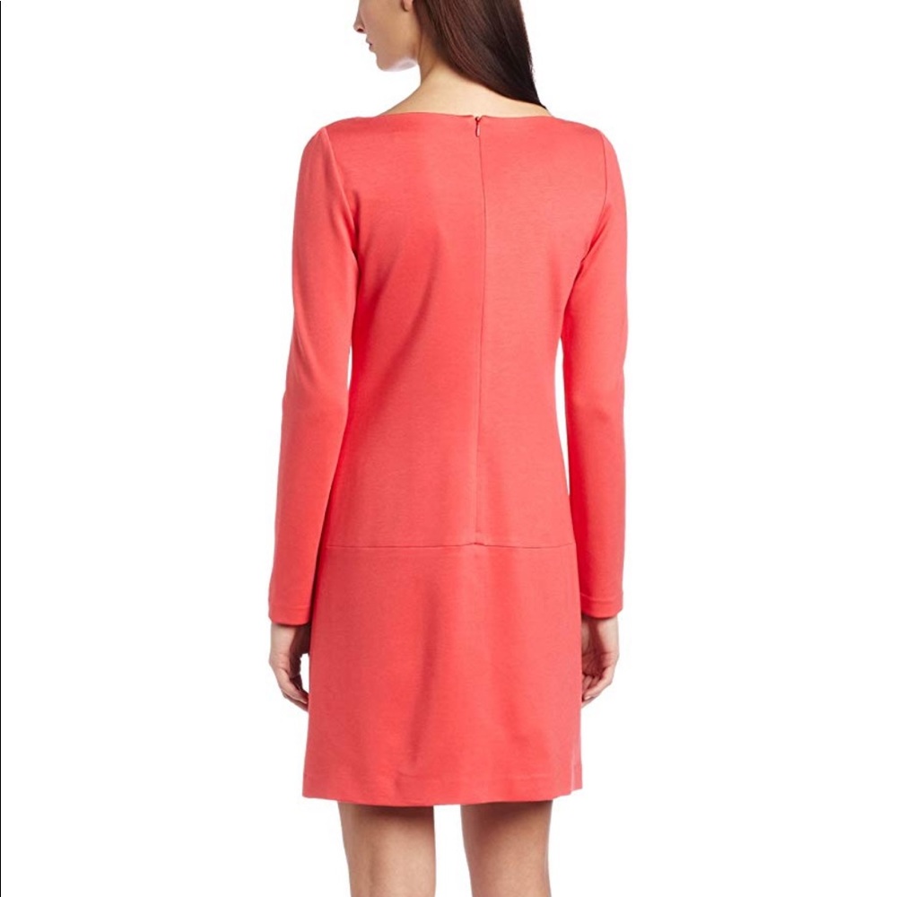 Trina Turk Salmon Peach Leatrice Long Sleeve Mini Dress - Picture 3 of 8